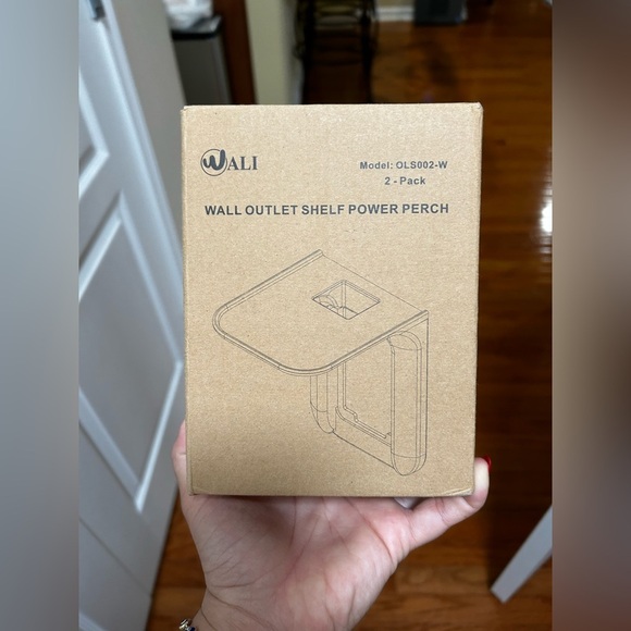 wali Other - WALI Wall Outlet Shelf Power Perch, Model OLS002-W, sold as a 2-pack NIB